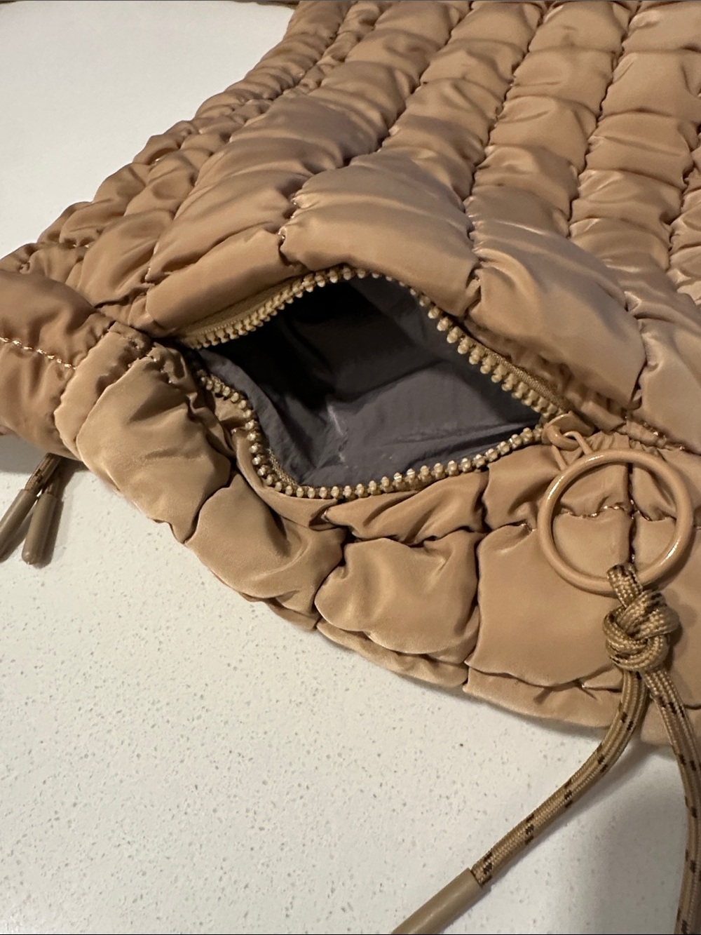 Tan shoulder bag - Picture 4 of 7